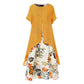 ⏰💐LAST DAY SALE 60% OFF⚡50K+ SOLD💕👗Women's Layered Look Floral Print Casual Dress👍✨
