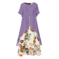 ⏰💐LAST DAY SALE 60% OFF⚡50K+ SOLD💕👗Women's Layered Look Floral Print Casual Dress👍✨