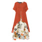 ⏰💐LAST DAY SALE 60% OFF⚡50K+ SOLD💕👗Women's Layered Look Floral Print Casual Dress👍✨
