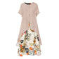 ⏰💐LAST DAY SALE 60% OFF⚡50K+ SOLD💕👗Women's Layered Look Floral Print Casual Dress👍✨