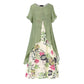 ⏰💐LAST DAY SALE 60% OFF⚡50K+ SOLD💕👗Women's Layered Look Floral Print Casual Dress👍✨