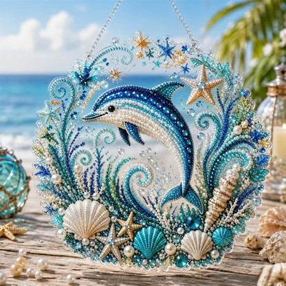 🌞💙Summer Hot Sale– Only ￡12.99‼️🌊 DIY Ocean Pearl Painting – Create Your Own Unique Wall Art with a Beautiful Sea Theme🐬