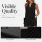 Women's Elegant Pleated V-Neck Dress