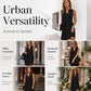 Women's Elegant Pleated V-Neck Dress