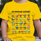 ⏳🦖2026 Summer Hot Sale 50% OFF :￡10.99!!⚡✨Kids Dinosaur Alphabet T-Shirt 👕 Soft Short Sleeve Tee | Fun Dino Letter Print!