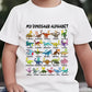 ⏳🦖2026 Summer Hot Sale 50% OFF :￡10.99!!⚡✨Kids Dinosaur Alphabet T-Shirt 👕 Soft Short Sleeve Tee | Fun Dino Letter Print!