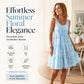 ⏳🌷LAST DAY SALE 60% OFF⚡50K+ SOLD💕👗Women's Sleeveless O‑Neck Tiered Midi Dress ✨Flowy Ruffle Layered A‑Line Sundress Casual Holiday Party Daily Wear