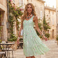 ⏳🌷LAST DAY SALE 60% OFF⚡50K+ SOLD💕👗Women's Sleeveless O‑Neck Tiered Midi Dress ✨Flowy Ruffle Layered A‑Line Sundress Casual Holiday Party Daily Wear