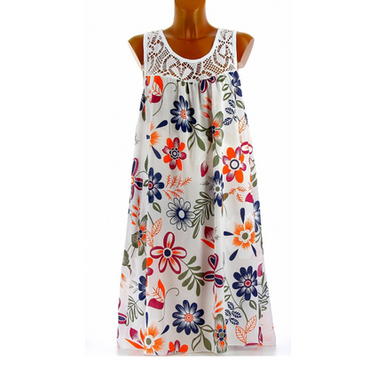 💗💃🏻Last Day Promotion 60% OFF:Only ￡9.99!!⚡50K+ SOLD💕Women's Elegant Sleeveless Floral Dress