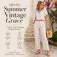 💗LAST DAY SALE – ONLY ￡12.99!!👖Women's Relaxed Fit Linen Blend Pants – Classic Straight Leg Trousers