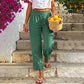 💗LAST DAY SALE – ONLY ￡12.99!!👖Women's Relaxed Fit Linen Blend Pants – Classic Straight Leg Trousers