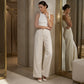 💗LAST DAY SALE – ONLY ￡12.99!!👖Women's Relaxed Fit Linen Blend Pants – Classic Straight Leg Trousers