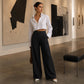 💗LAST DAY SALE – ONLY ￡12.99!!👖Women's Relaxed Fit Linen Blend Pants – Classic Straight Leg Trousers