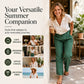 💗LAST DAY SALE – ONLY ￡12.99!!👖Women's Relaxed Fit Linen Blend Pants – Classic Straight Leg Trousers