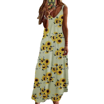 ⏳🌻2026 SUMMER HOT SALE £9.99!!💥50K+ SOLD💕👗Flowy Vacation Maxi Dress  🌊Elegant Loose Long Sundress Beach Holiday Daily Outfit UK✨