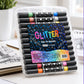 🔥🎨This Week's Special Price:£7.99!!✨Glitter Effect Brush Markers🥇: Create Sparkling Art Smoothly 🥳(🌈24-120 Colors | Smooth No Clog | No Bleed Through📝)