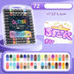 🔥🎨This Week's Special Price:£7.99!!✨Glitter Effect Brush Markers🥇: Create Sparkling Art Smoothly 🥳(🌈24-120 Colors | Smooth No Clog | No Bleed Through📝)