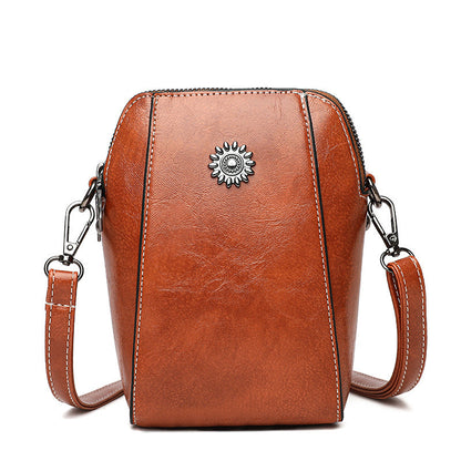 👛LAST DAY SALE 49% OFF – ONLY ￡9.99!!🔥🍂 Women Handmade Leather Crossbody Phone Bag – Lightweight Small Purse for Essentials, Fits Phone, Cards & Keys 🛍️✨