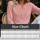 👚💗LAST DAY SALE 60% OFF⚡50K+ SOLD💕Top Pick - Lace-Trim V-Neck Blouse – Breathable Fabric & Flattering Drape for Work or Weekend 🌿