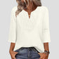 👚💗LAST DAY SALE 60% OFF⚡50K+ SOLD💕Top Pick - Lace-Trim V-Neck Blouse – Breathable Fabric & Flattering Drape for Work or Weekend 🌿