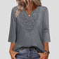 👚💗LAST DAY SALE 60% OFF⚡50K+ SOLD💕Top Pick - Lace-Trim V-Neck Blouse – Breathable Fabric & Flattering Drape for Work or Weekend 🌿