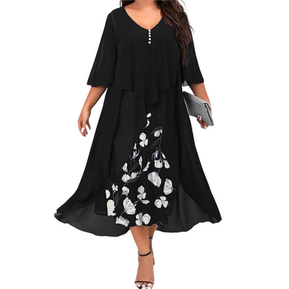 ⚡ Final Clearance – Up to 50% OFF ⚡Women's Casual Loose Fit Floral Print Dress
