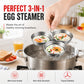 🎁2026 New Arrivals 30% OFF💥3-in-1 Stainless Steel Egg Poacher – Poach, Steam, Bake – 304 Steel, Non-Stick Release, One Pan, Endless Breakfasts ✨