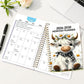 ⏰📅 LAST DAY SALE ONLY￡7.99!! 🐮2026–2030 Monthly Planner✨Cute Highland Cow 5-Year Calendar | Large Monthly Blocks for Long-Term Planning