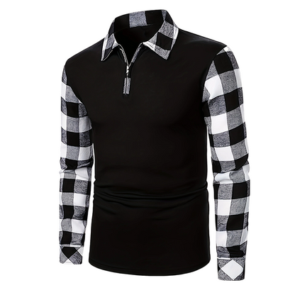 🔥LAST DAY SALE 50% OFF💥🏆 👔 Men's Casual Long Sleeve Half-Zip Shirt