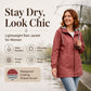 ⏳LAST DAY SALE £18.99!! TODAY! 💥🌧️💥 Women's Outdoor Waterproof Hooded Jacket 🧥
