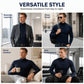 ⏰Black Friday Mega Deal：ONLY ￡11.99!!!✨Men's Slim Fit Mock Turtleneck Top – Sleek, Stretchy, Modern Everyday Essential