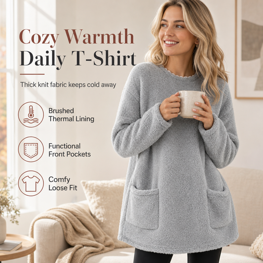 ⏳🔥LIMITED-TIME 47% OFF! ⏰Women's Warm Crew Neck Long Sleeve Top