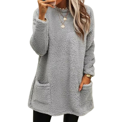 ⏳🔥LIMITED-TIME 47% OFF! ⏰Women's Warm Crew Neck Long Sleeve Top