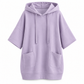 🔥LAST DAY SALE 50% OFF💥Women's Casual Solid Color Hooded Sweatshirt