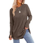⏳LAST DAY SALE ONLY ￡13.99!!🔥🍂Women's Casual Crewneck Top with Thumbholes