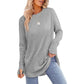 ⏳LAST DAY SALE ONLY ￡13.99!!🔥🍂Women's Casual Crewneck Top with Thumbholes
