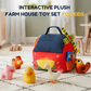 🏆HOT SALE 50% OFF💥🐮🏡Interactive Plush Farm House Toy Set for Kids