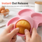 📢📢Time-Limited Special Price: ￡7.99!!🥧🍳3-Cavity 4-Inch Round Cylindrical Silicone Cake Mold DIY Baking Pan for Rainbow Cake and Pizza