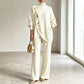 🥳AUTUMN HOT SALE🥳🍂50K+ SOLD!💥Women's Elegant Turtleneck Sweater & Wide-Leg Pants Set