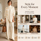🥳AUTUMN HOT SALE🥳🍂50K+ SOLD!💥Women's Elegant Turtleneck Sweater & Wide-Leg Pants Set