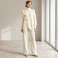 🥳AUTUMN HOT SALE🥳🍂50K+ SOLD!💥Women's Elegant Turtleneck Sweater & Wide-Leg Pants Set