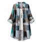 💖Early Autumn’s Sale 50% OFF👔Casual Loose Fit Plaid Long Sleeve Shirt Plus Size Sun Protection Outerwear for Spring and Autumn