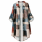 💖Early Autumn’s Sale 50% OFF👔Casual Loose Fit Plaid Long Sleeve Shirt Plus Size Sun Protection Outerwear for Spring and Autumn