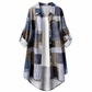 💖Early Autumn’s Sale 50% OFF👔Casual Loose Fit Plaid Long Sleeve Shirt Plus Size Sun Protection Outerwear for Spring and Autumn