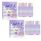 🎨🔥Only £11.88 Last Day Promotion!🎁50K+ SOLD!✨Dual-Tip Nail Art Marker Pen Set Quick‑dry, no UV lamp. Fine & brush tips. 12/24 vibrant colors. Easy DIY at home. No smudges, just art! 💅