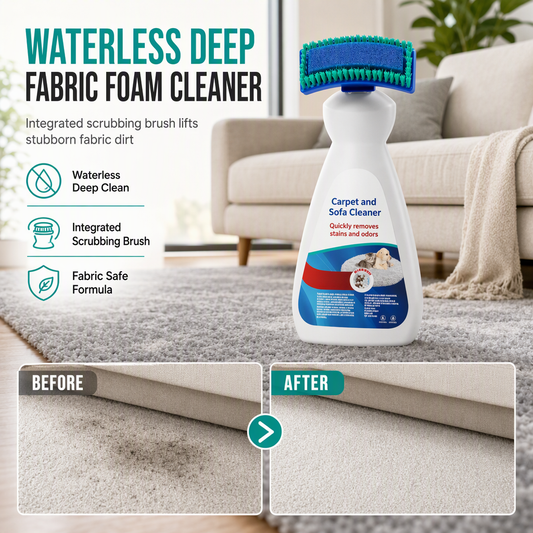 🏆Surprise Price: Only £7.99!!🔥50% OFF!Waterless Fabric and Carpet Cleaner