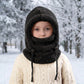 🖤Black Friday Special Price:£8.99!!!💥Sale: 50% OFF💥♟️Kids Fleece Balaclava Hat, Windproof Thermal One Piece Hood Scarf, Adjustable Drawstring Full Face Neck Warmer for Boys Girls, Winter Outdoor Ski Cycling Hat