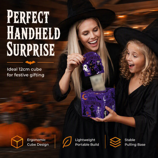 🏆Surprise Price: Only £6.99!!🔥🎃 Halloween Money Pulling Gift Box | Fun Cash Pull‑Out Party Box📦
