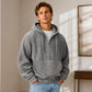 🎁New Arrival-50% OFF✨Men's Casual Half-Zip Corduroy Hoodie