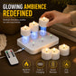 🖤🔥 Black Friday Sale - save 57% 🎄✨ Rechargeable Flameless LED Tea Light Candles 🕯️💖